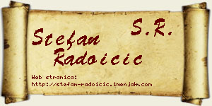 Stefan Radoičić vizit kartica